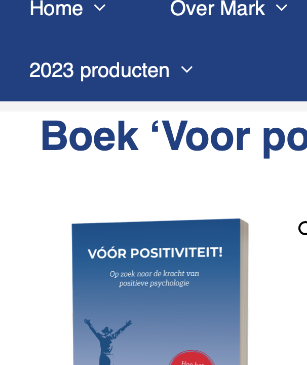 Voor positiviteit is een boek over positiviteit