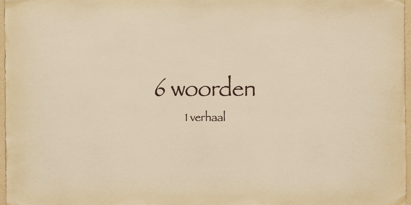 six word story